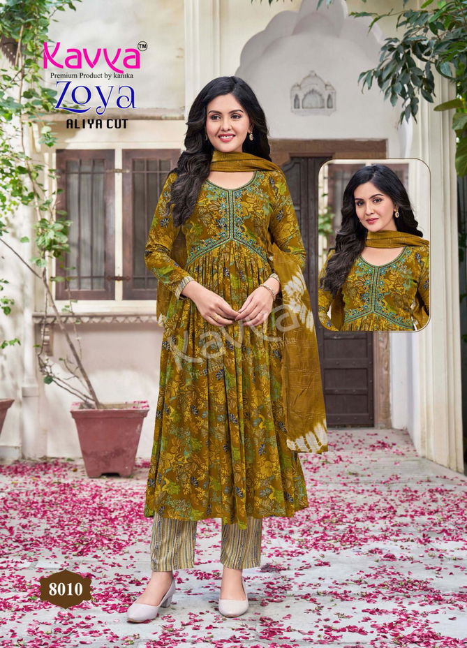 Zoya Vol 8 By Kavya Kurti With Bottom Dupatta Wholesale Market In Surat
